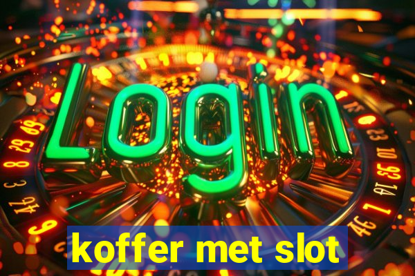 koffer met slot