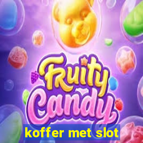 koffer met slot