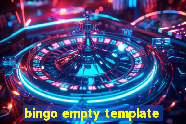 bingo empty template