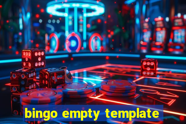 bingo empty template