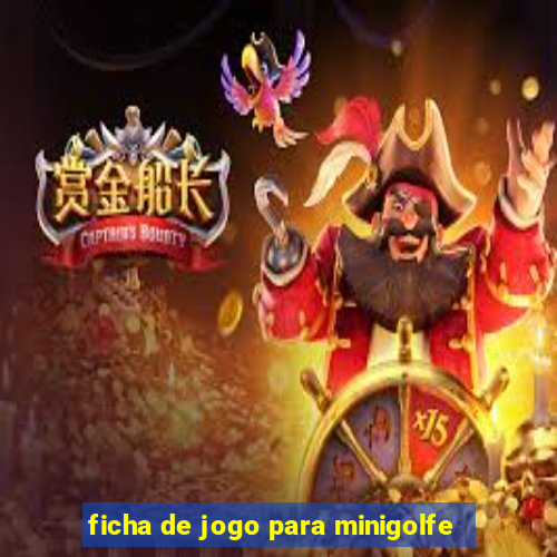 ficha de jogo para minigolfe