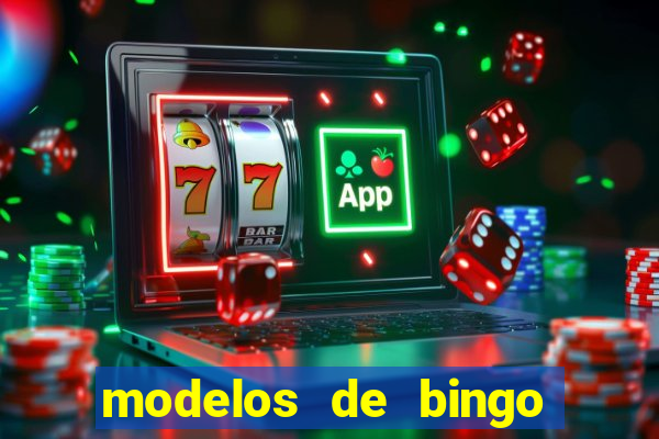 modelos de bingo para imprimir