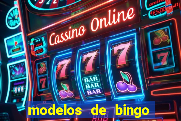 modelos de bingo para imprimir