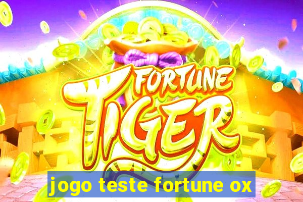 jogo teste fortune ox