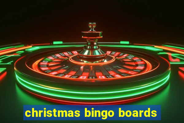 christmas bingo boards