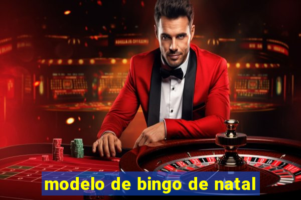 modelo de bingo de natal