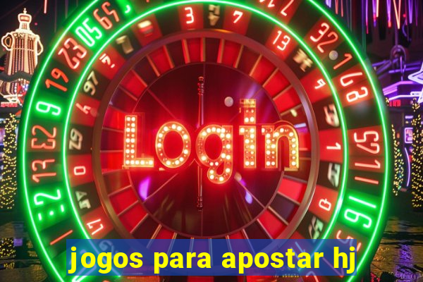 jogos para apostar hj