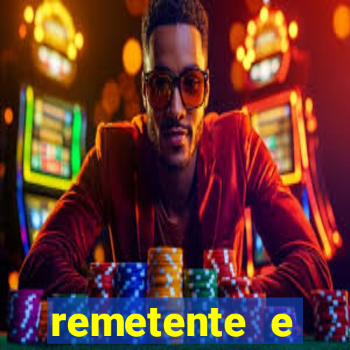 remetente e destinatário modelo