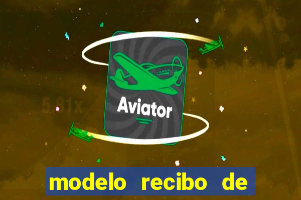 modelo recibo de pagamento autonomo