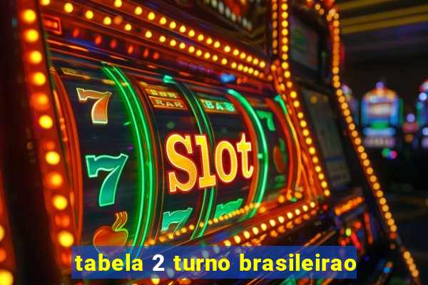 tabela 2 turno brasileirao