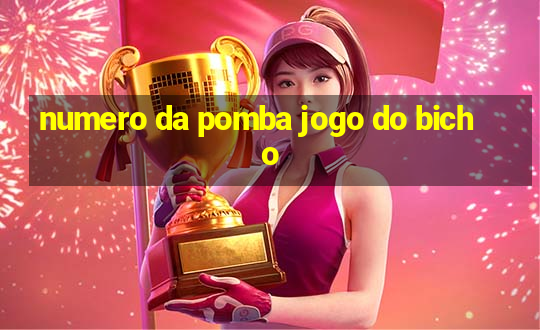 numero da pomba jogo do bicho