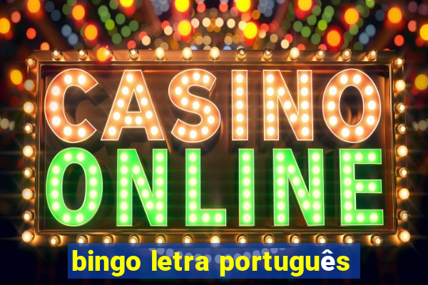 bingo letra português