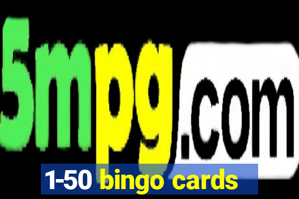 1-50 bingo cards