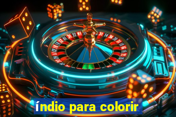 índio para colorir