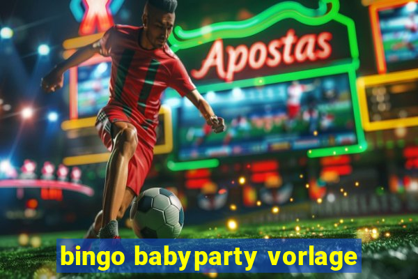 bingo babyparty vorlage