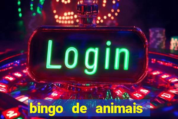 bingo de animais para imprimir e colorir