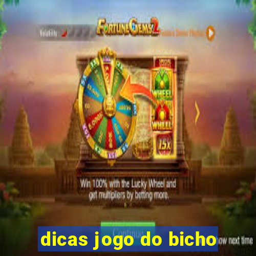 dicas jogo do bicho