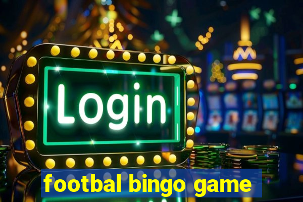 footbal bingo game