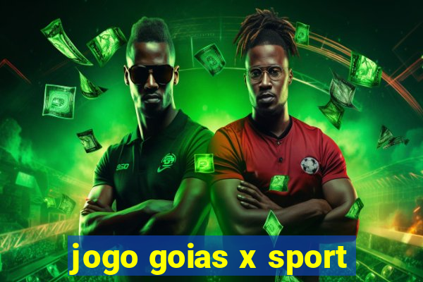 jogo goias x sport