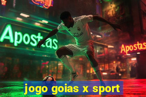 jogo goias x sport