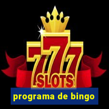 programa de bingo