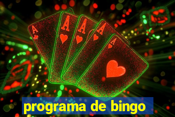 programa de bingo