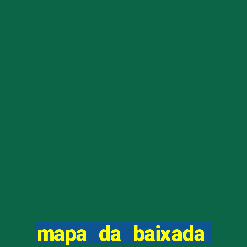 mapa da baixada fluminense para colorir