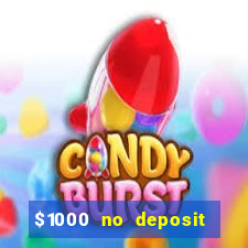 $1000 no deposit bonus casino