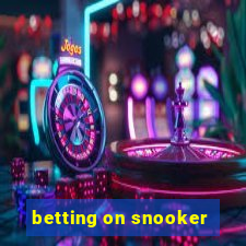 betting on snooker