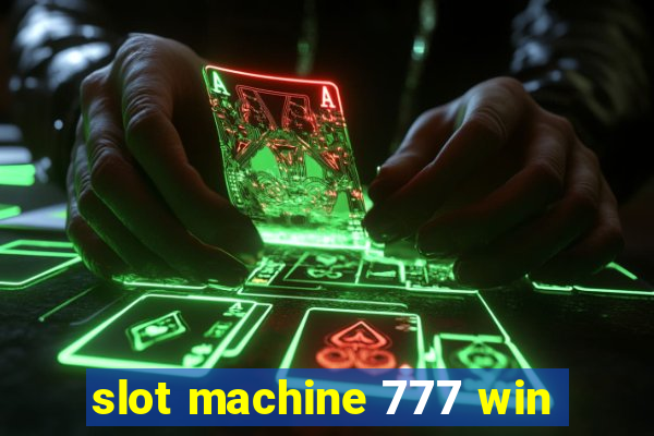 slot machine 777 win