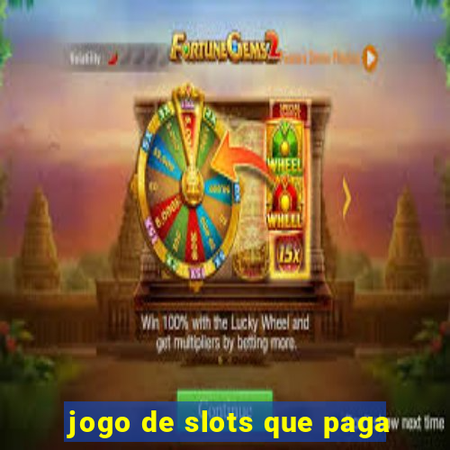 jogo de slots que paga