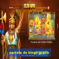 cartela de bingo gratis