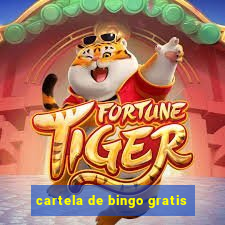 cartela de bingo gratis