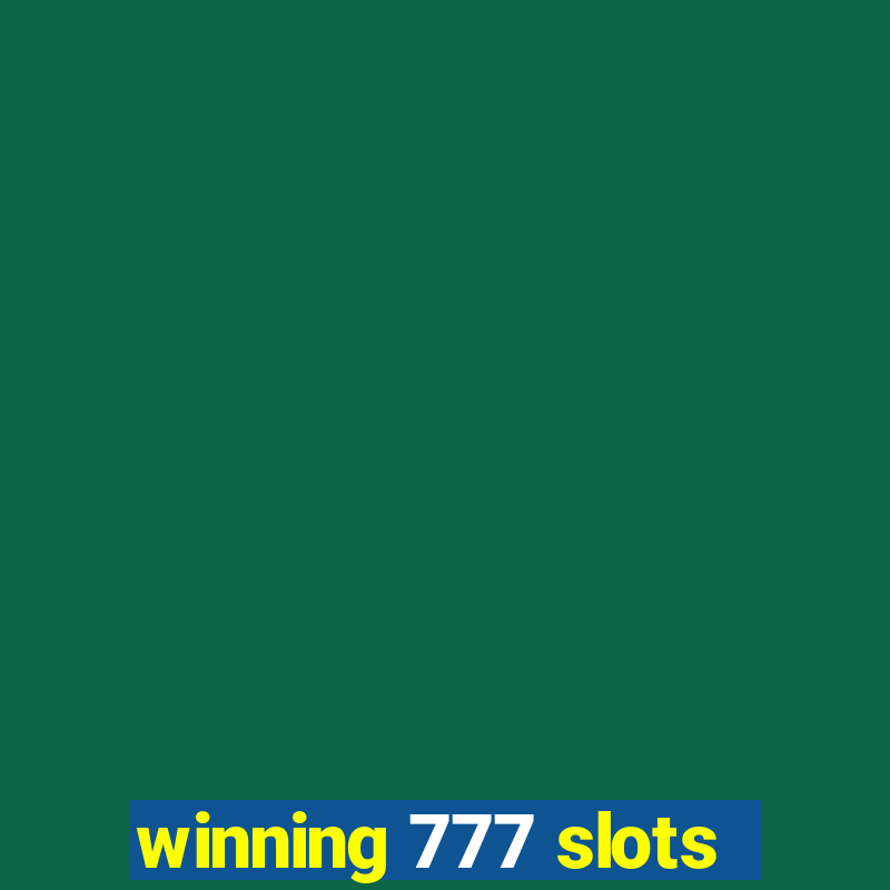 winning 777 slots