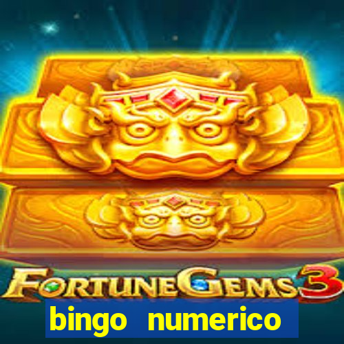 bingo numerico educa??o infantil