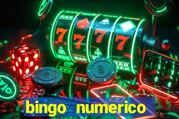 bingo numerico educa??o infantil