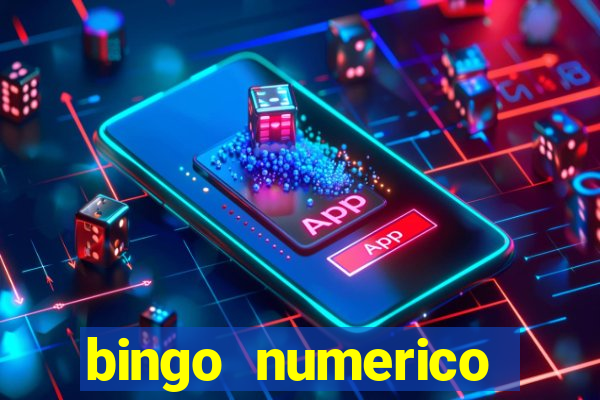 bingo numerico educa??o infantil