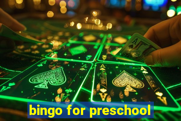 bingo for preschool