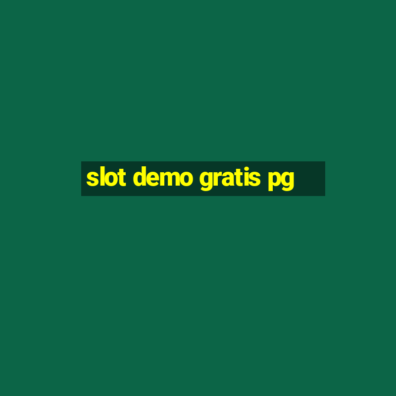 slot demo gratis pg