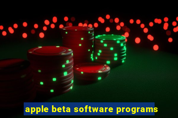 apple beta software programs