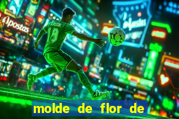 molde de flor de eva grande para imprimir