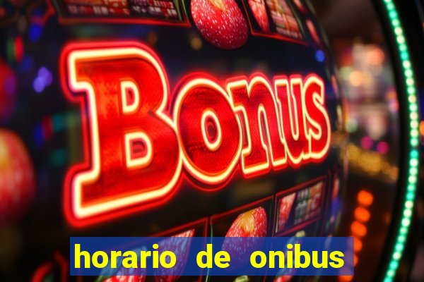 horario de onibus passaro marrom