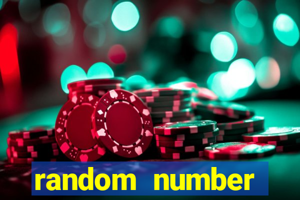 random number generator slot machine