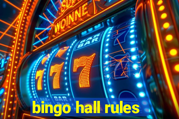 bingo hall rules