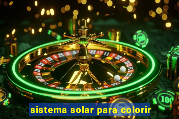 sistema solar para colorir