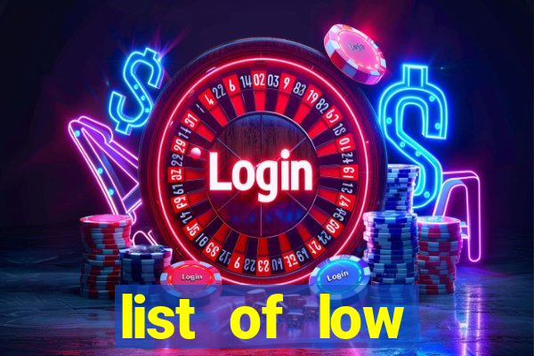 list of low volatility slot machines