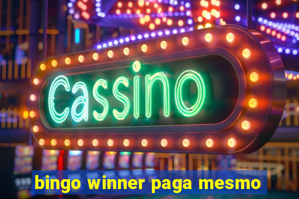 bingo winner paga mesmo