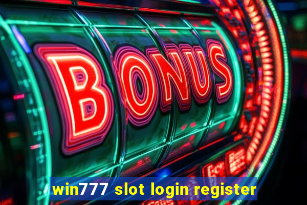 win777 slot login register