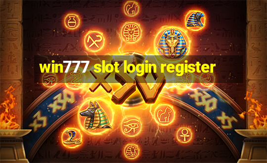 win777 slot login register