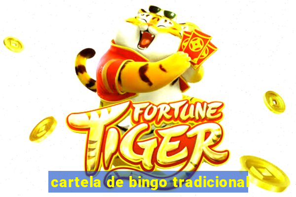 cartela de bingo tradicional